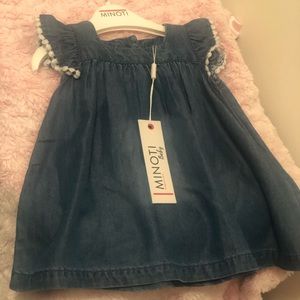 0-3 Months Baby Girl CHAMBRAY DRESS